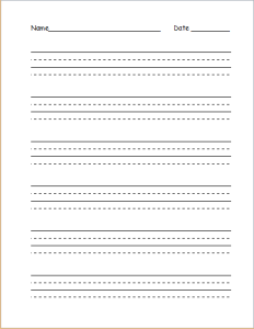 Graph and Handwriting Practice Paper Template | Document Hub