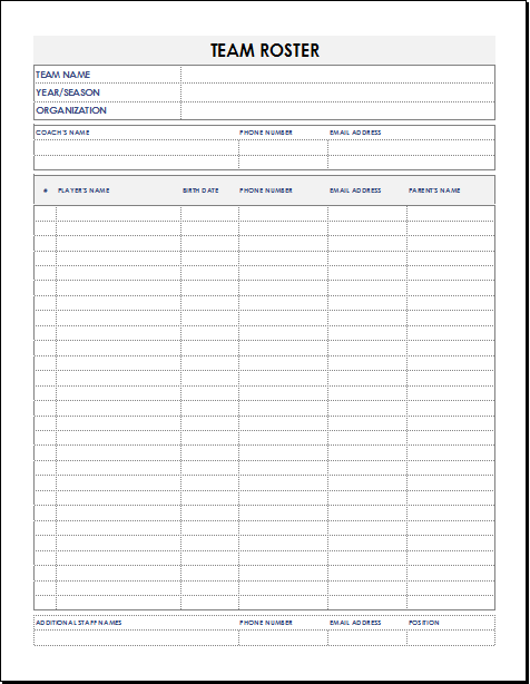 School Activity Templates For Ms Word & Excel 