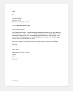 Miscellaneous Letters for Sales Team | Document Hub