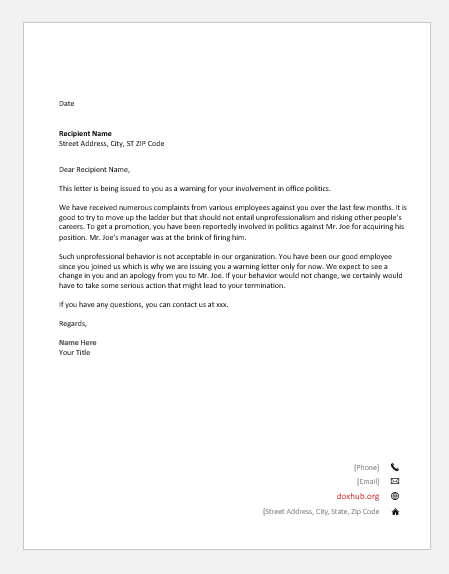 Complaint Letter To Boss About Coworker Collection Letter Template 