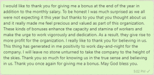 Appreciation Message to Boss for Bonus | Document Hub